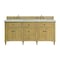 James Martin Vanities 72'' Double Vanity, Light Natural Oak w/ 3 CM Eternal Jasmine Pearl Quartz Top 424-V72-LNO-3EJP - alternate 1